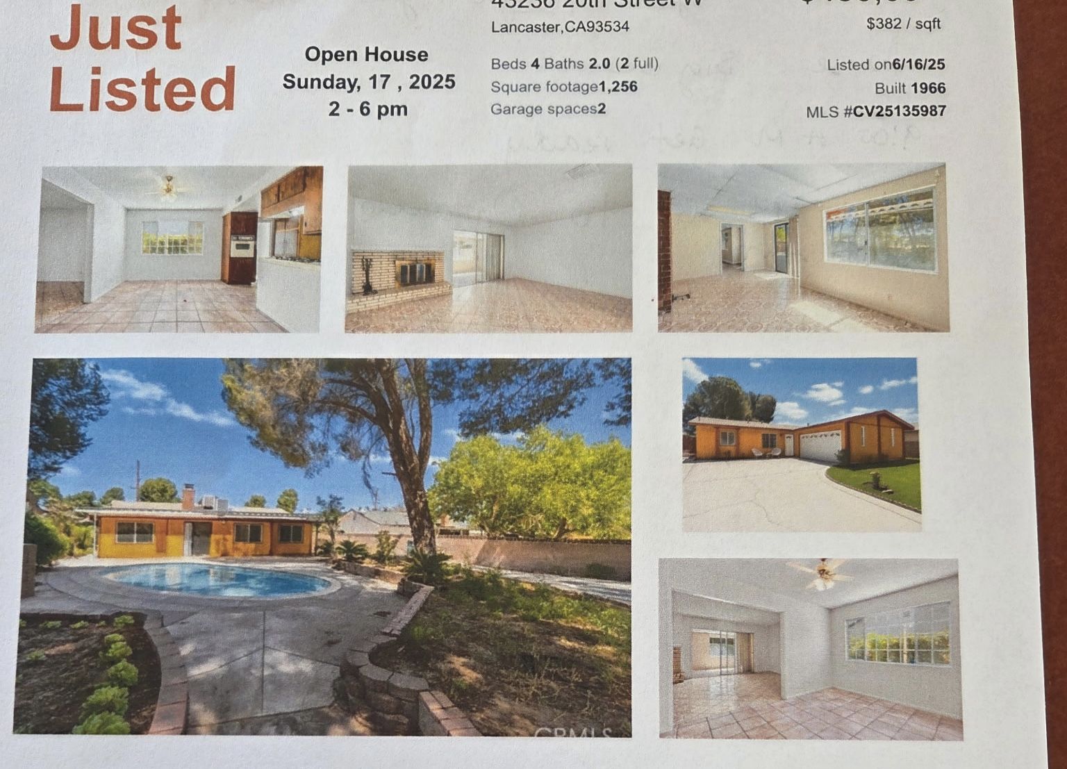 Open House 08/17/25