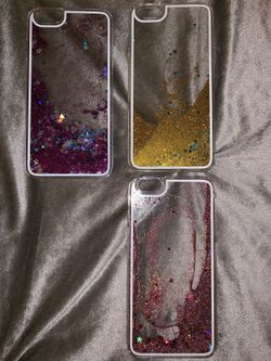 *GLITTER* IPHONE PLUS PHONE CASES - 3 FOR $20 - WILL NOT SEPARATE