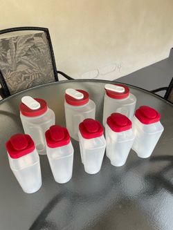 Rubbermaid Liquid Storage Bottles.- 8 Total.
