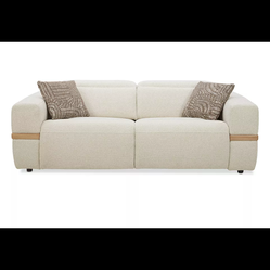 Nierling Fabric Power Motion Sofa with Power Headrest, Franklin 3-Pc. King Bedroom Set