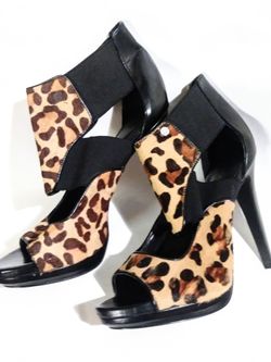 Calvin Klein leopard heels Sz 7.5 New
