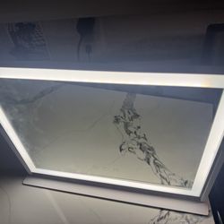 Like-New LED Vanity Mirror – 3-Color Dimmable, 12.5”W x 16.5”L