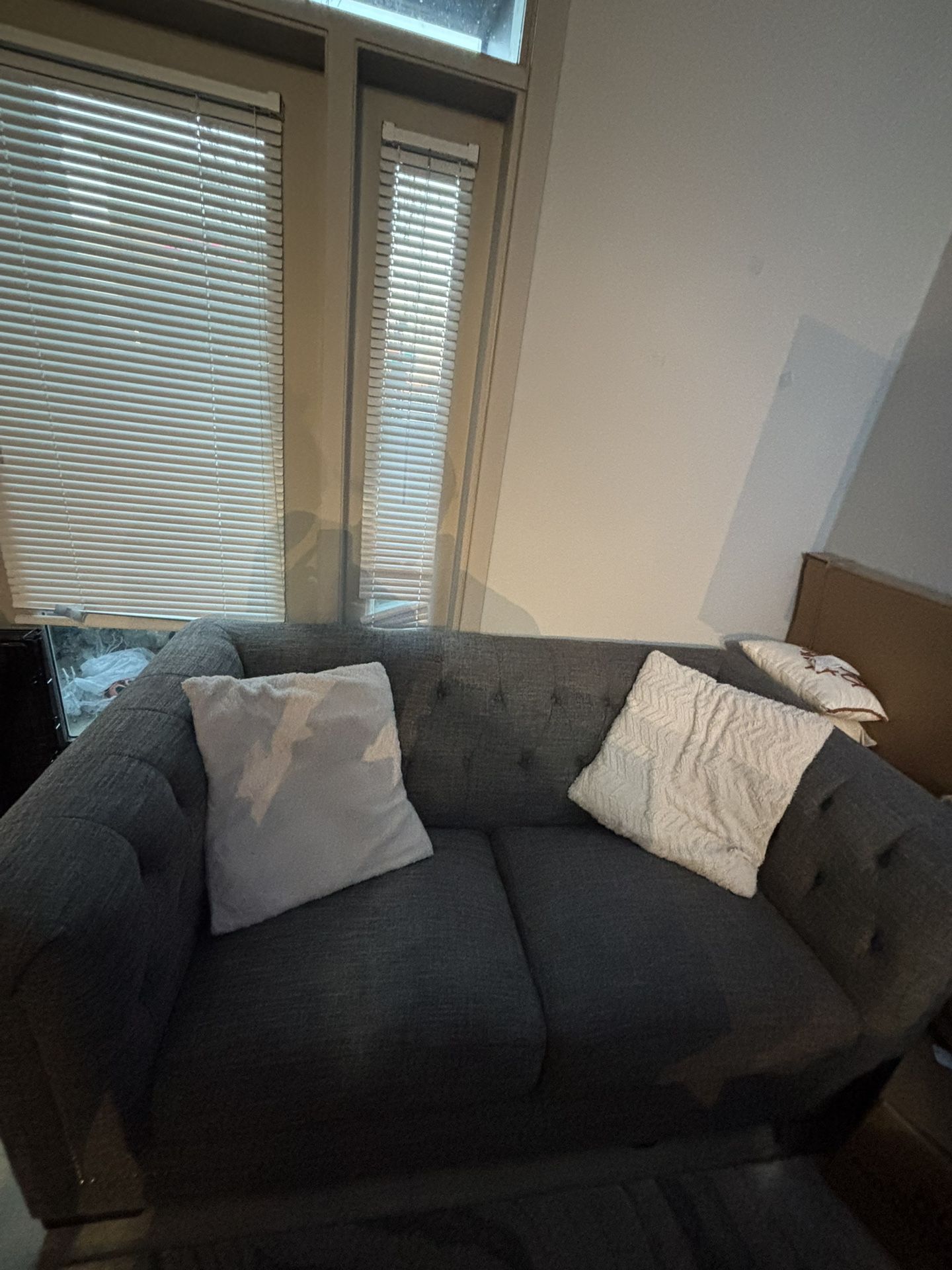 Grey Loveseat