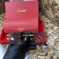 Mens Carti Buffs Brown Fog Lens Designer Sunglasses