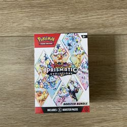 Pokémon Scarlet & Violet-Prismatic Evolutions Booster Bundle (6 Packs)