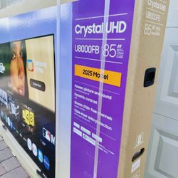 Samsung - 85” Class U8000F Series Crystal UHD 4K Smart Tizen TV  Brand New In Box  Delivery Available 