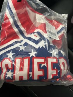Cheer Uniform Red White Blue Stars size 6-7