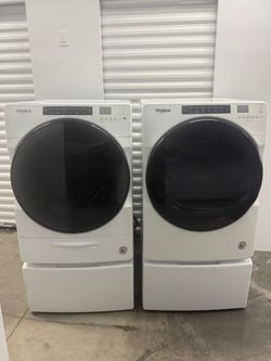 Washer and Dryer with pedestal