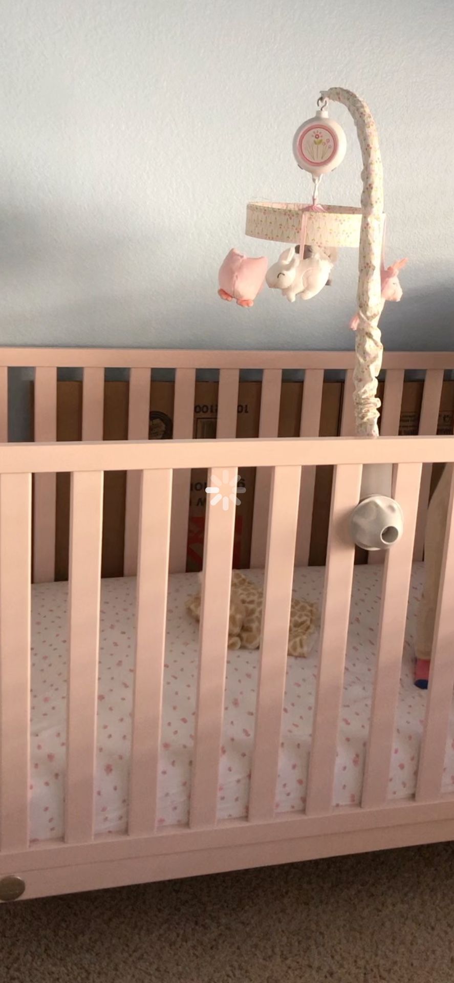 Pink Baby Crib (((With Mattress )))