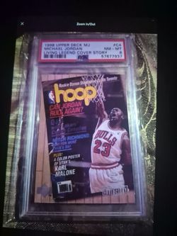 Upper Deck Michael Jordan Living Legend Cover Story PSA 8