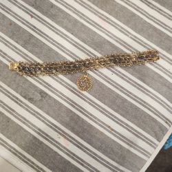 Vintage 14k Bracelet With Decorative Clasp