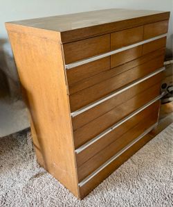 Vintage MCM Industrial Chest Dresser 4 drawer
