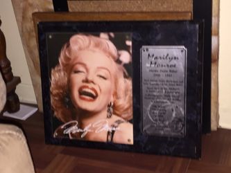 Marilyn Monroe Plaque.
