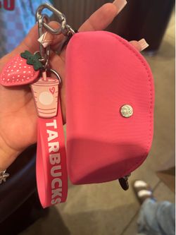 Strawberry wristlet Starbucks