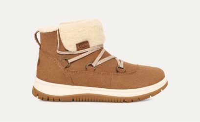 UGG Lakesider Heritage Lace Ankle Boots Chestnut