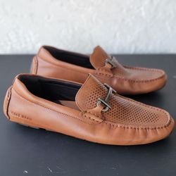 Cole Haan Men's Grand Laser Bit Driver Loafer Size 10 M Color British Tan 