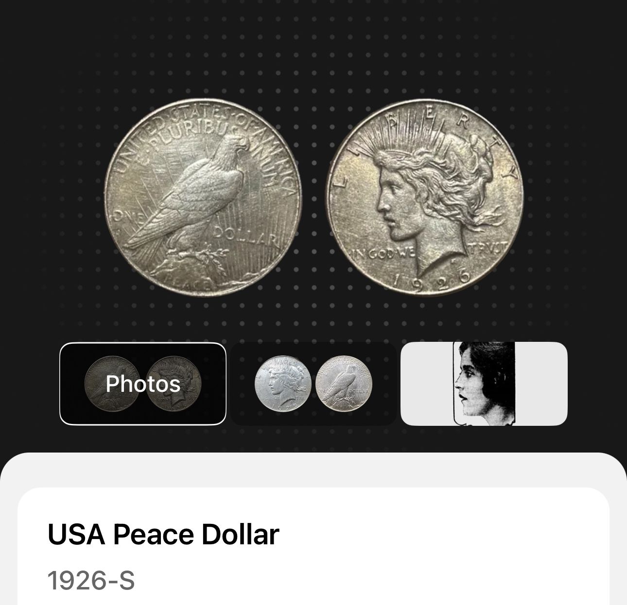 AU 1926 S - USA Peace Dollar