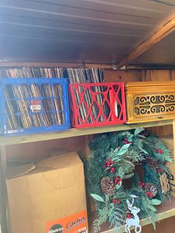 Old records and record player