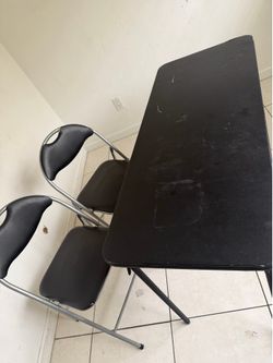 Table and chairs