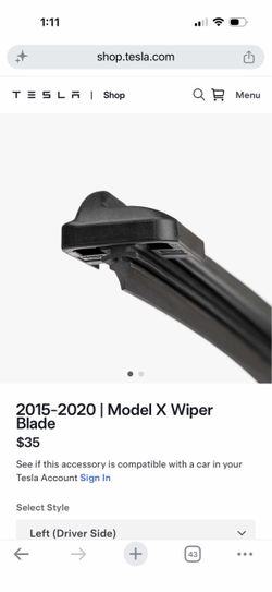 Tesla Model X Wiper Blades