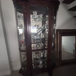 Cherry Wood Curios Furniture