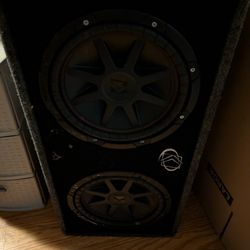 2 Kicker 12s And 1800 Watt Kenwood Amp