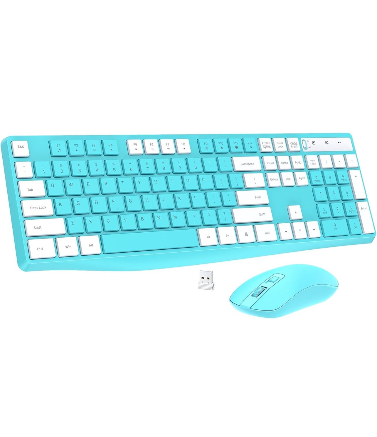 Wireless Keyboard and Mouse Combo Lovaky 2.4G