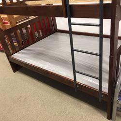 Gorgeous Full Over Full Cherry Bunkbed