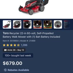 Toro Recycler Mower