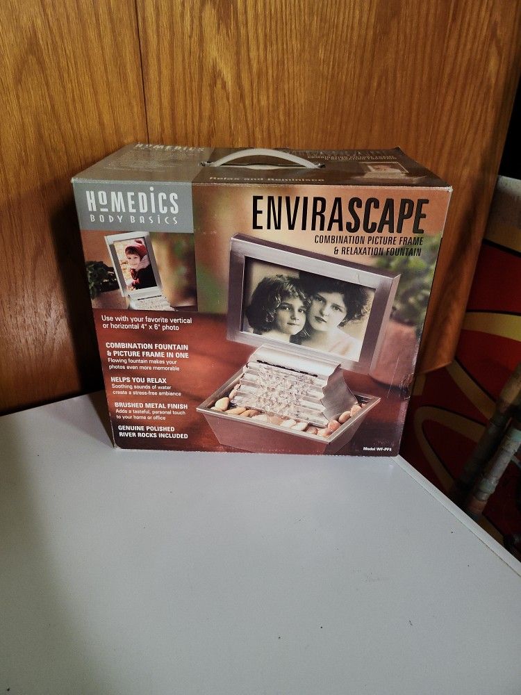 Envirascape Relaxation Fountain w Pic Frame