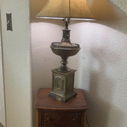 Antique brass lamp