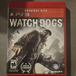 Watch Dogs Greatest Hits Sony Playstation 3 PS3 Video Game Case & Disc Only