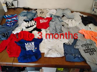 Clothes 0 to 3 months