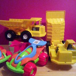 Toy Pickup Trucks And Racing Cars $3 Each