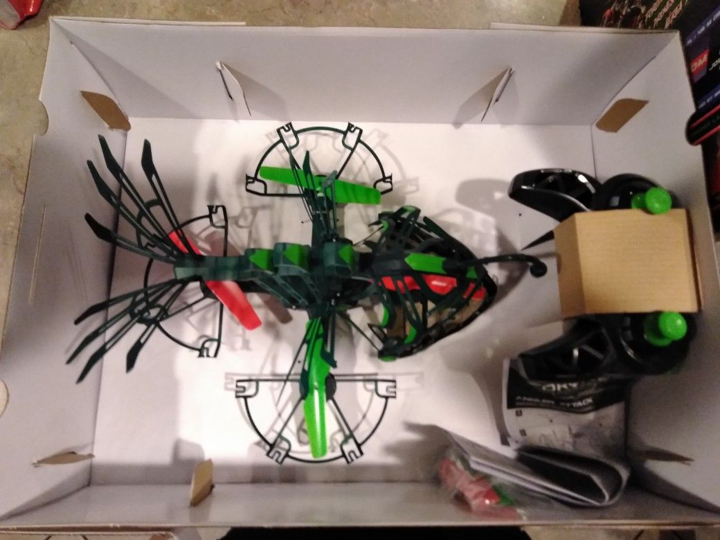 Drone Force Angler Attack-2.4Ghz Illuminated Indoor/Outdoor Drone $20 FIRM
