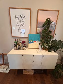 Modern Media Console (53") - White (lacquer) - West Elm