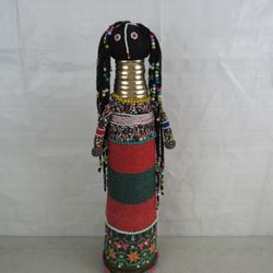 Ndebele South African Handcrafted Beaded Tribal Ceremonial Doll 23

