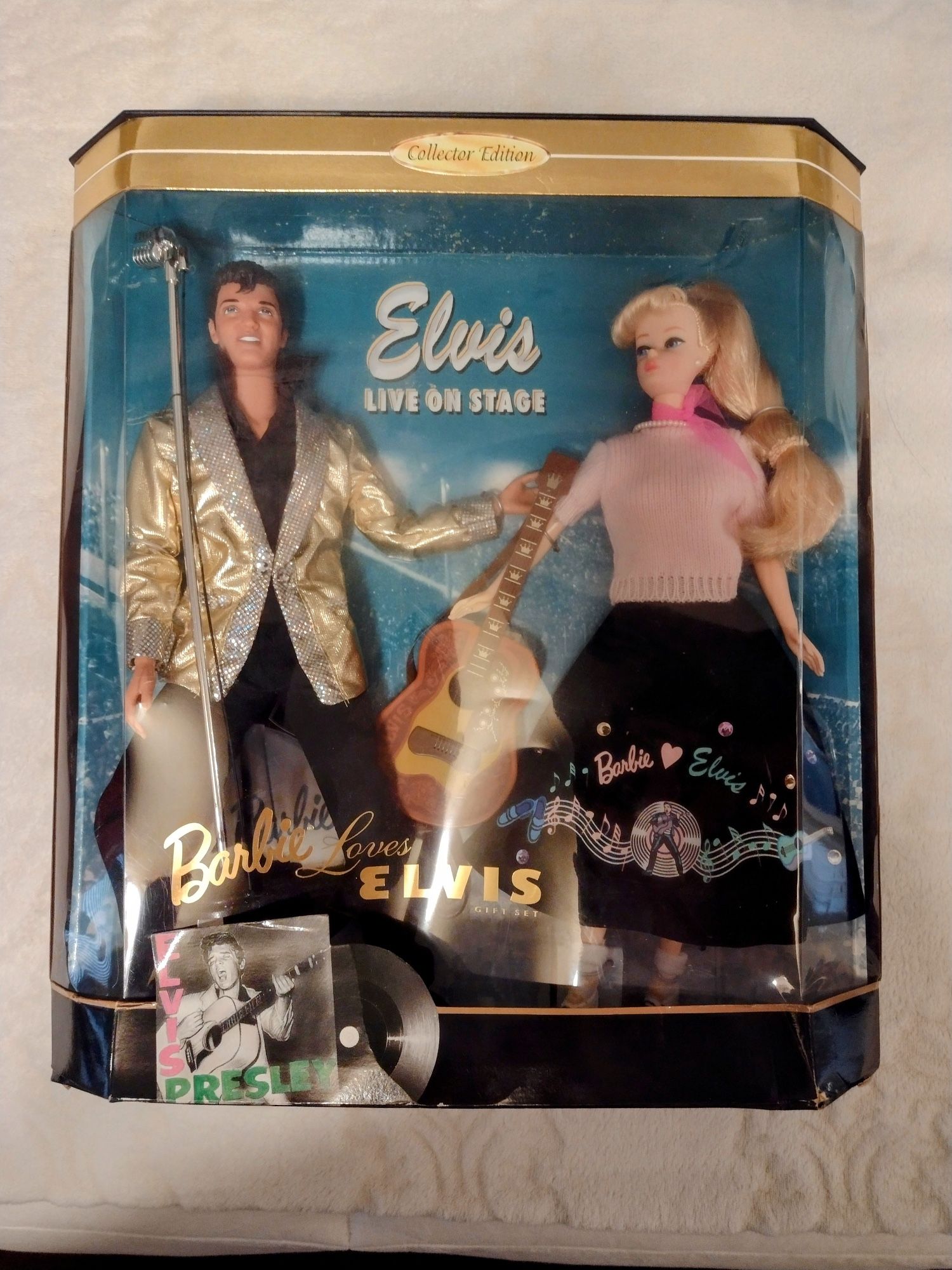 Barbie Loves Elvis Collectors Edition 17450 Doll Gift Set 1996 NRFB Box Has Some Wear