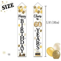 Happy Birthday Banner 60th