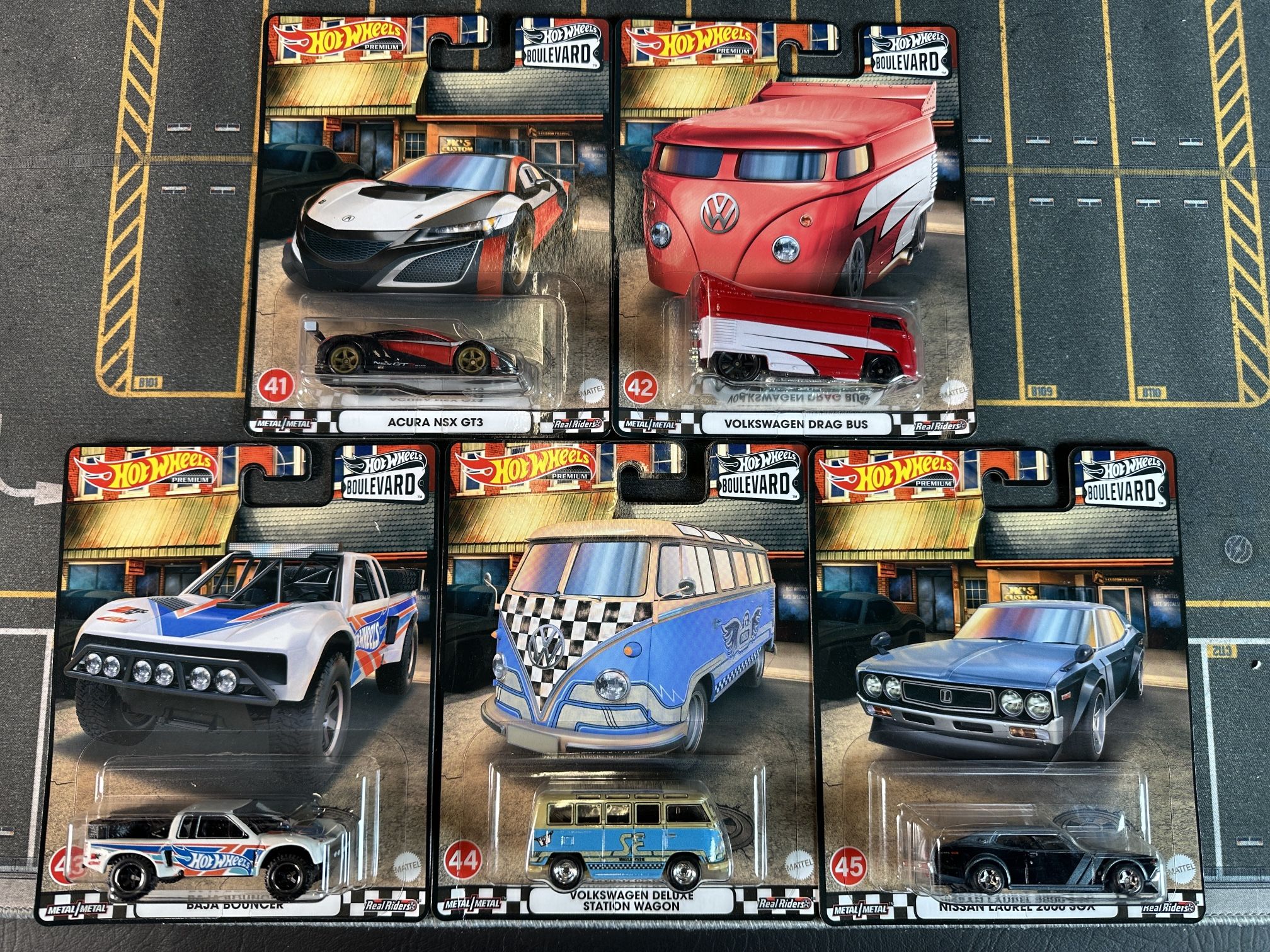 Hot Wheels Premium Boulevard Set #41-#45