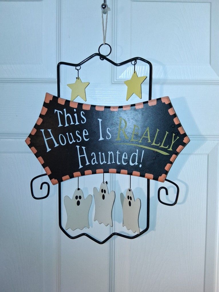 HALLOWEEN metal door sign or wind chime ONLY $3 FIRM