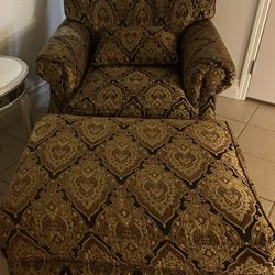 Century Oversized Chair And Ottoman