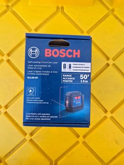 Bosch
50 ft. Dual Power Battery Red Beam Self-Leveling Cross-Line Laser Level