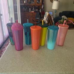 Studded Starbucks tumblers
