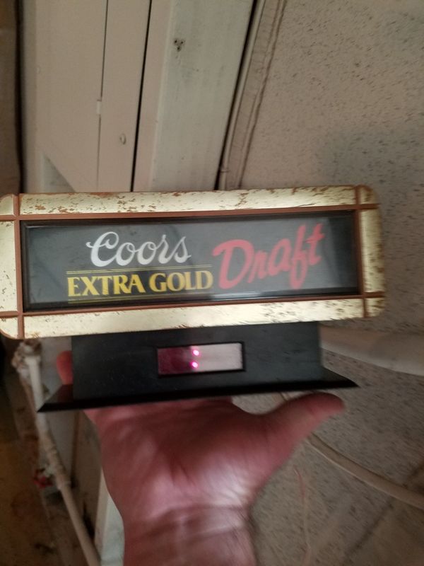 Coors Extra Gold >> Coors Extra Gold Draft Cash Register Light Up Sign Clock Coors Extra Gold >> Coors Extra Gold Draft Cash Register Light Up Sign Clock