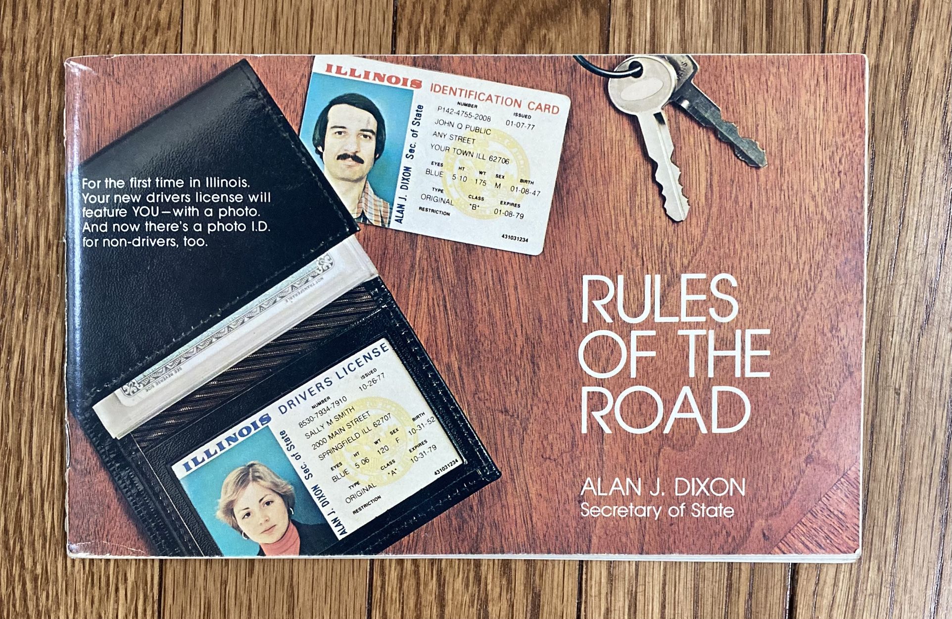 Vintage 1970’s Illinois Rules Of The Road Manual.