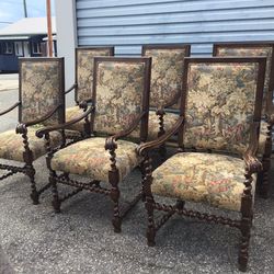 French Renaissance  Dining Armchairs