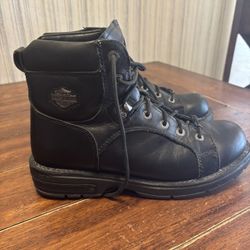 Men’s Harley-Davidson Black Leather Boots – Size 11 – Heavy Duty 
