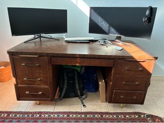 Wooden desk