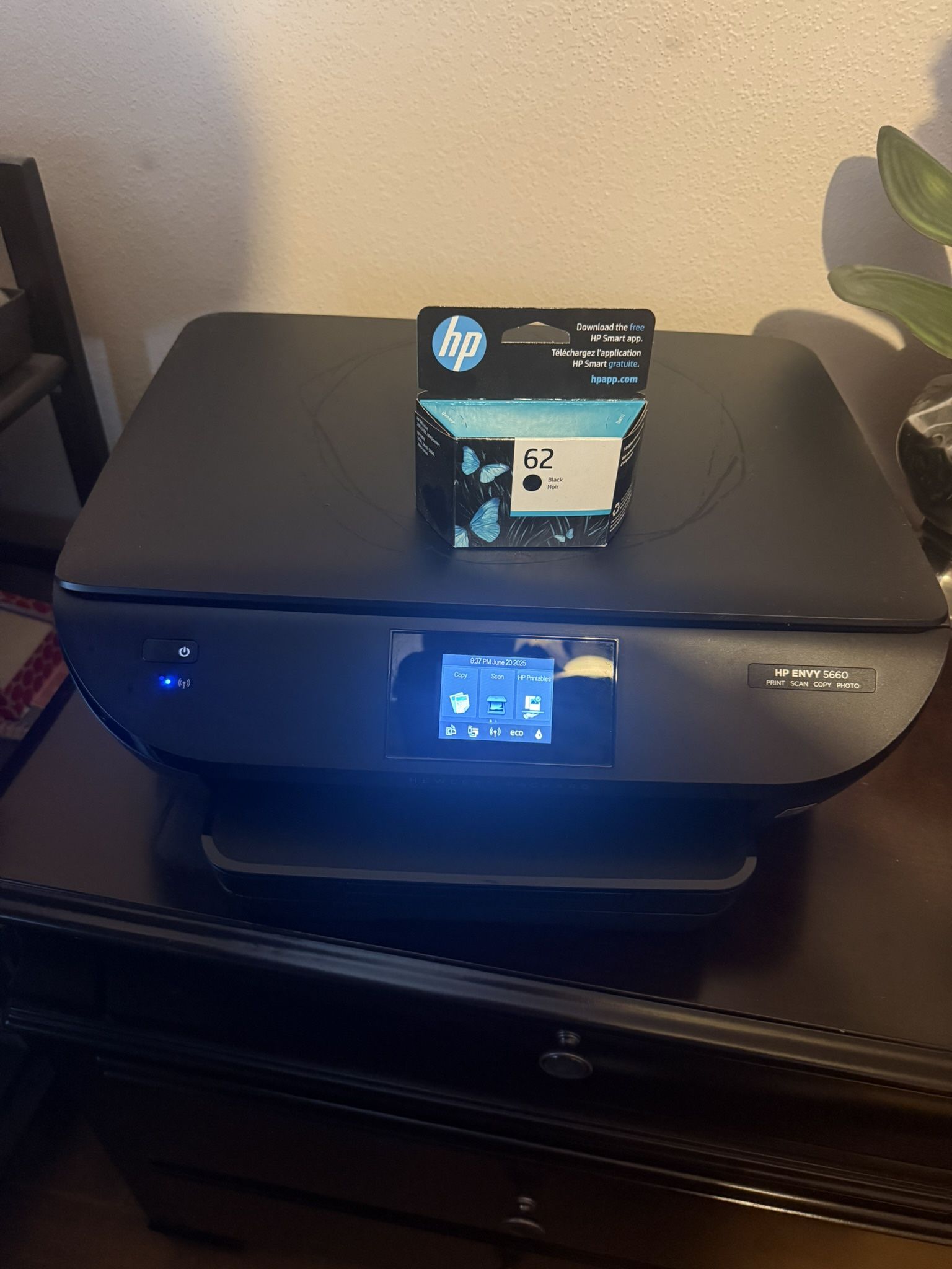 HP Envy 5660 Print Scan Copy Photo Color Printer With Ink Cartridge